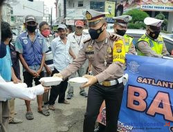 Ops Patuh Krakatau, Satlantas Polres Pringsewu Gelar Bakti Sosial
