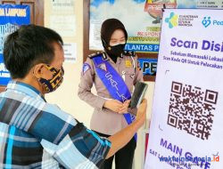 Masuk Wilayah Mapolres Mesuji Wajib Gunakan Aplikasi PeduliLindungi