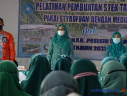 TP PKK Pesibar Latih IRT Nyetek Tanaman Pakai Styrofoam dengan Media Air
