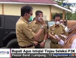 Bupati Pesisir Barat Tinjau Tes PPPK di 2 Lokasi