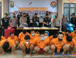 Selama September, Polres Pesawaran Berhasil Ungkap 9 Kasus Dengan 15 Tersangka