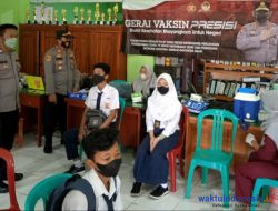 Polsek Padang Cermin Gelar Vaksinasi Merdeka Di SMPN 2 Pesawaran