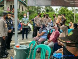Kunker di Pesibar dan Lambar, Wakapolda Lampung Tinjau Langsung Percepatan Vaksinasi