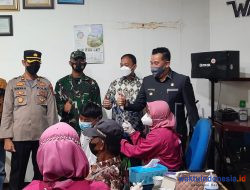 Pemkab Pesawaran, Kodim 0421/LS Bersama PTPN VII Wabe Gelar Vaksinasi