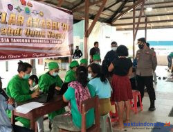 Kapolres Tanah Karo Tinjau Vaksinasi di Batukarang