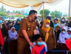 BINDA Lampung Bersama Pemkab Pesawaran Gelar Vaksinasi Anak Di Wiyono