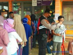 Polres Pesawaran Terus Pantau Pembagian PBST Di Kantor Pos