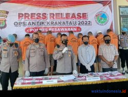 14 Hari Operasi Antik, 21 Perkara Berhasil Diungkap Polres Pesawaran