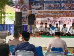 Silaturahmi Ramadhan, PWI Pesawaran Berbagi Paket Sembako Dan Uang Tunai