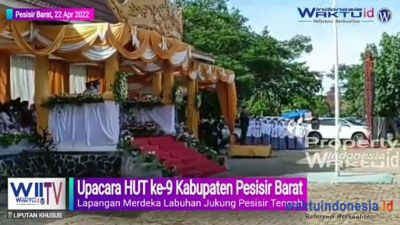 Upacara HUT Kabupaten Pesisir Barat ke-9