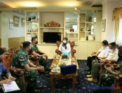 Pererat Silaturahmi, Danbrigif 4 Marinir/BS Kunjungi Wagub Lampung