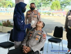 Beri Rasa Aman Dalam Pelayanan Masyarakat, Polres Pesawaran Gelar Swab Anti Gen