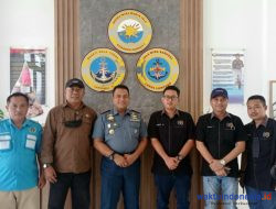 Bangun Sinergitas, PWI Pesawaran Sambangi Lanal III Lampung