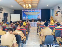 Wabup Pesibar Hadiri Sosialisasi Pemantauan Pemilihan Peratin Serentak 2022
