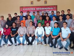 Coffee Morning dengan Wartawan 2 Kabupaten, Kapolres Heri: Cek Kebenaran Informasi