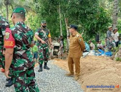 TMMD Di Babakan Loa Dipantau Tim Wasev Mabes TNI AD Bersama Bupati Dendi