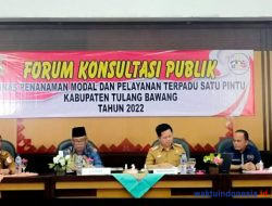 Hadirkan Stakeholder, DPMPTSP Tuba Gelar Forum Konsultasi Publik