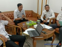 Diskominfotiksan Pesisir Barat-Kemenkominfo Bahas BTS 4G BAKTI di Wilayah Wayharu Bangkunat