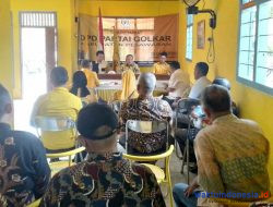 Satukan Program Kerja, Golkar Pesawaran Gelar Rapat Rutin