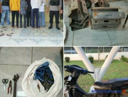 Curi Material Di Gerbang Tol, 5 Remaja Warga Tegineneng Diamankan Polisi