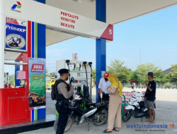 Dilengkapi Sejata Laras Panjang, Polisi Jaga 3 SPBU di Tulangbawang, Ini yang Dibidik