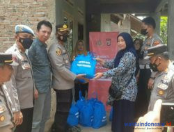 Peduli Korban Banjir, Polres Pesawaran Beri Bantuan Sembako Di Kedondong