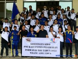 Apresiasi Bupati Dendi Saat Lepas Kontingen Siwo PWI Pesawaran Ke Porwanas Malang
