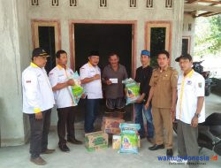 LPM Pesawaran Bantu Warga Kota Jawa Way Khilau Korban Kebakaran