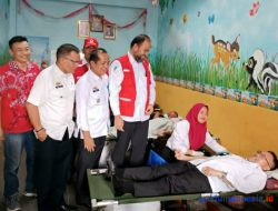 Sekdakab Apresiasi PSMTI Pesawaran Gelar Baksos Donor Darah
