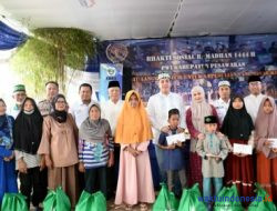 Bupati Dendi Apresiasi PWI Pesawaran Gelar Baksos Anak Yatim Dan Dhuafa