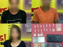 Pasal Sabu, Satres Narkoba Polres Pesawaran Tangkap 2 Pria 1 Wanita
