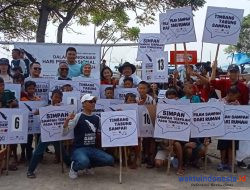 PWI Pusat Dan Lampung Kolaborasi Bersihkan Sampah Pantai