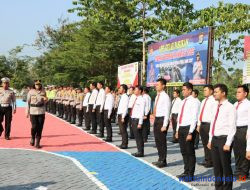 Polres Pesawaran Gelar Apel Pasukan Ops Zebra Krakatau 2023