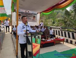 Jembatan Way Buah Bunut Seberang Telan Anggaran 2, 8 M Diresmikan Bupati Dendi