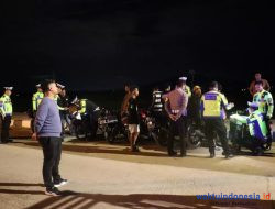 Patroli di Titik Rawan, Polres Pringsewu Amankan Belasan Motor