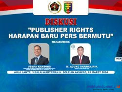 Harapan Baru Pers Bermutu, PWI Lampung Gelar Diskusi Publisher Rights