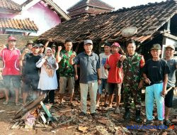 4 Rumah Warga Rusak Akibat Hujan Deras Disertai Angin Kencang di Gedongtataan
