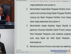 Sengketa Pilkada Pesawaran, MK Diskualifikasi Aries Sandi Lanjut PSU