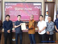 KPU Pesawaran Tetapkan Supri-Suri Nomor 1 dan Nanda-Anton Nomor 2