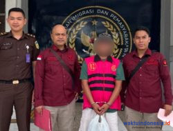 Kejari Pesawaran Tahan Tersangka Korupsi DD Kades Padang Manis Waylima