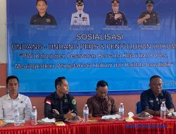 Gandeng Kejari dan Polres Pesawaran, PWI Sosialisasi Penyuluhan Hukum dan UU Pers