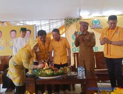 Momentum HUT ke-61, Golkar Pesawaran Bagikan Ribuan Paket Sembako