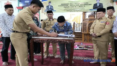 Terima Hibah Tanah dari Pemkab, Kakan Kemenhaj Lampung Barat Target Kantor Dibangun Tahun Ini